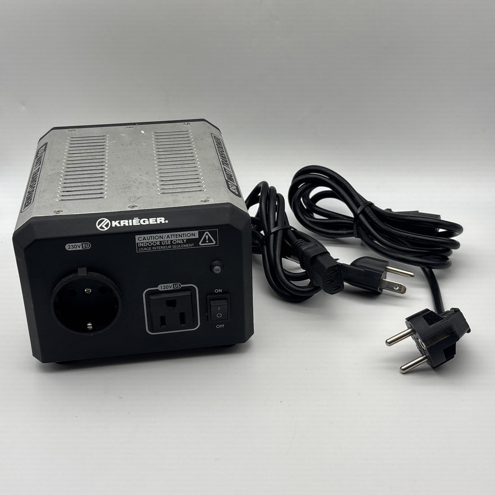 KRIEGER 850W 120V-230V AC US EUROPE STEP UP/DOWN VOLTAGE CONVERTER TRANSFORMER